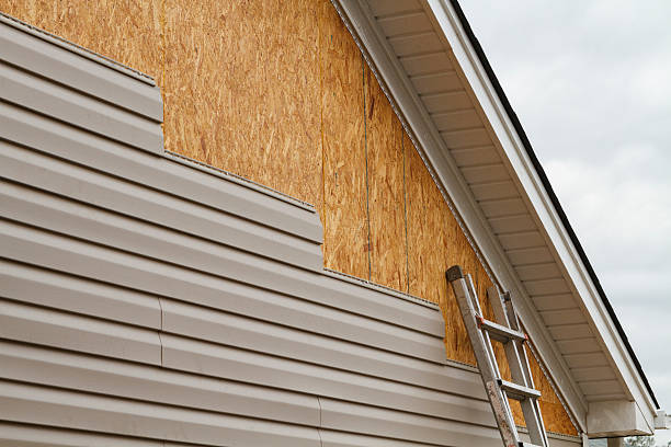 Professional Siding Replacement technician working in Clifton, TX